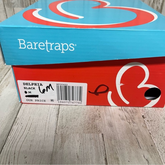 Baretraps® Cageny Casual Strappy Wedge Sandal Black 787772-J Women’s Size 6 - Picture 9 of 9